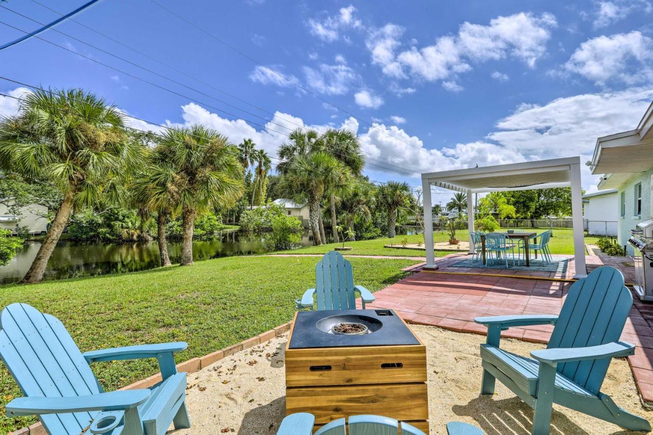 Merritt Island Home Fire Pit And Canal Access! المظهر الخارجي الصورة